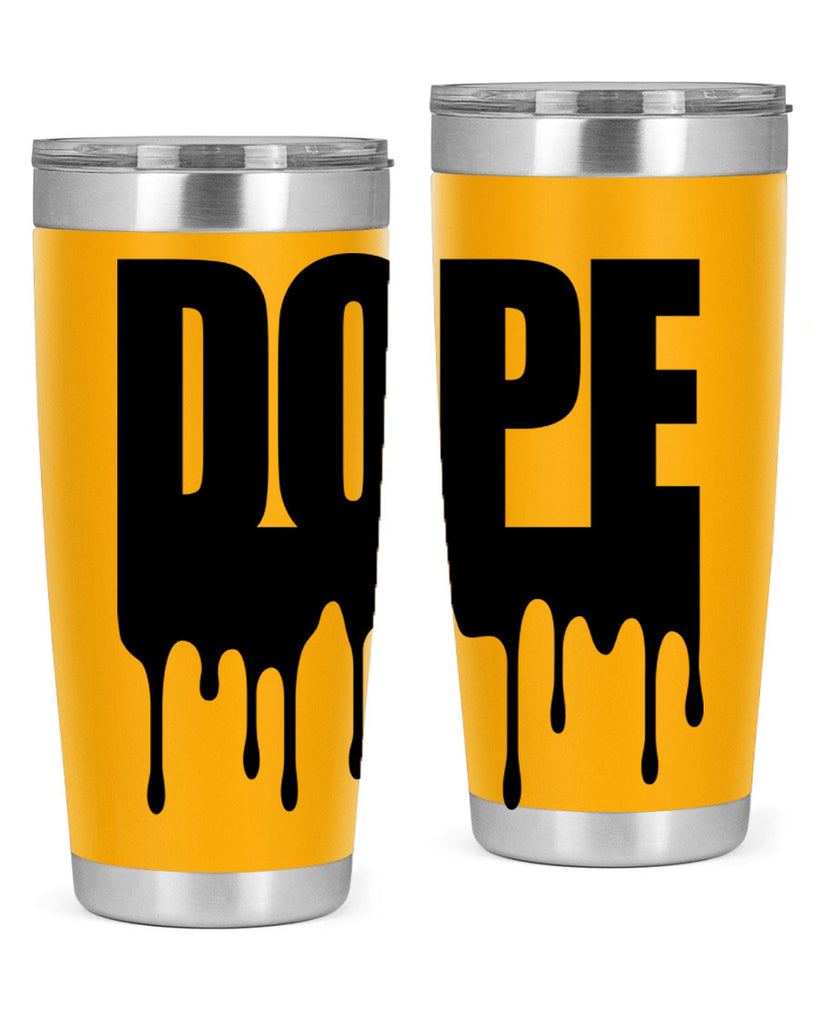 dope drip 166#- black words phrases- Cotton Tank