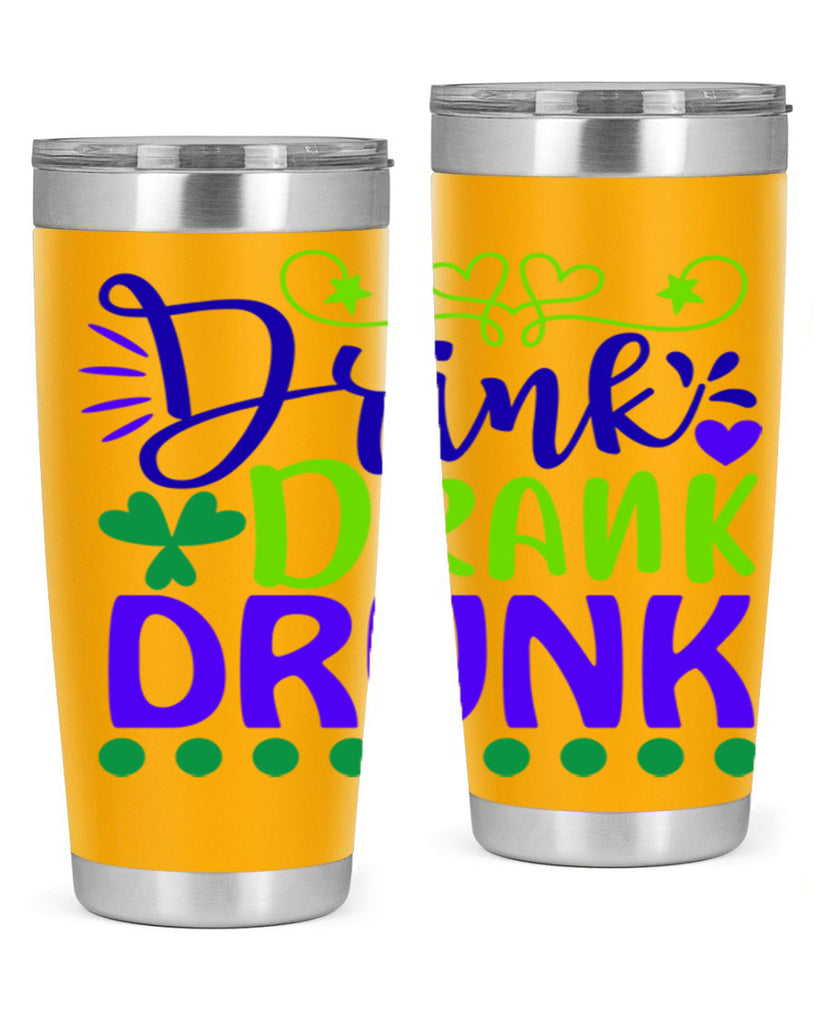 drink drank drunk 22#- mardi gras- Tumbler