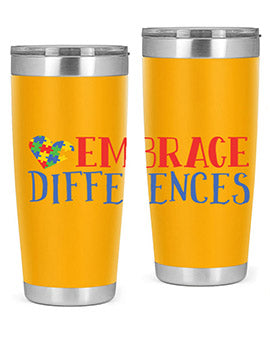 embrace differences Style 13#- autism- Tumbler