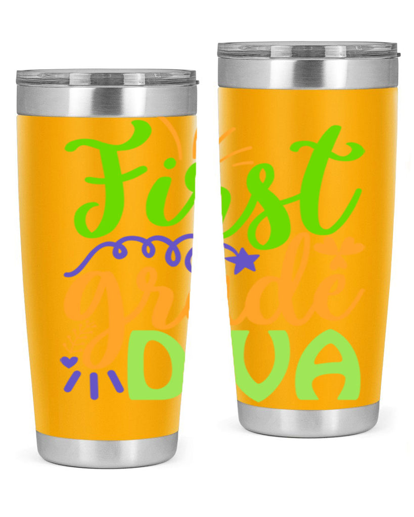 first grade diva 21#- mardi gras- Tumbler