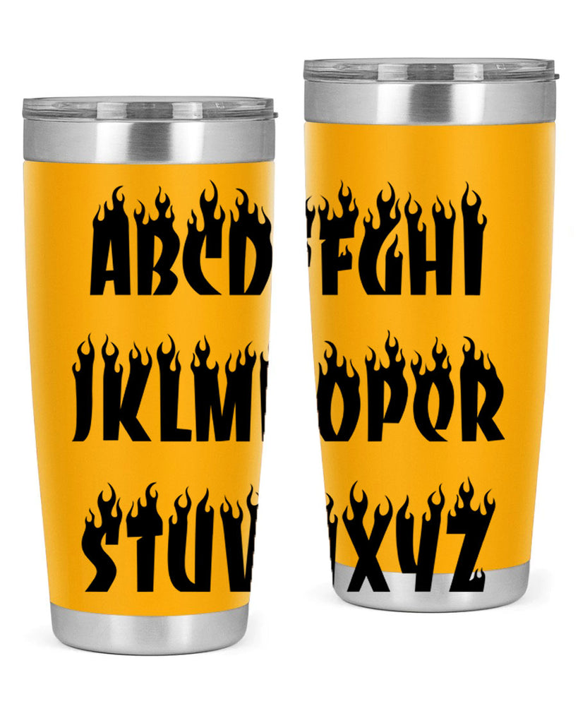 flame font 153#- black words phrases- Cotton Tank