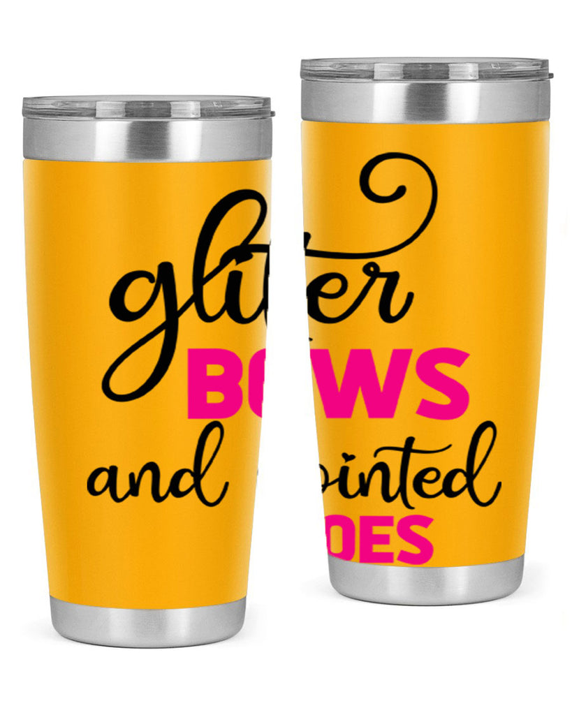 glitter bows and pointed toes 41#- ballet- Tumbler