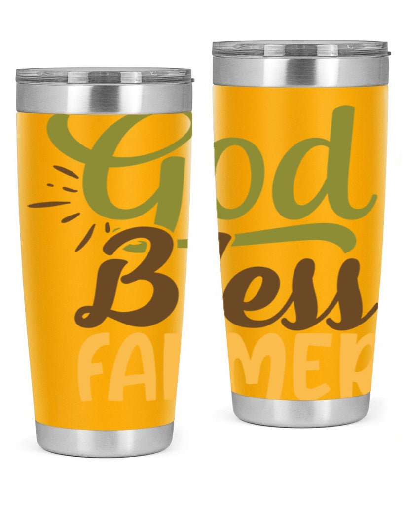 god bless farmer 10#- farming and gardening- Tumbler