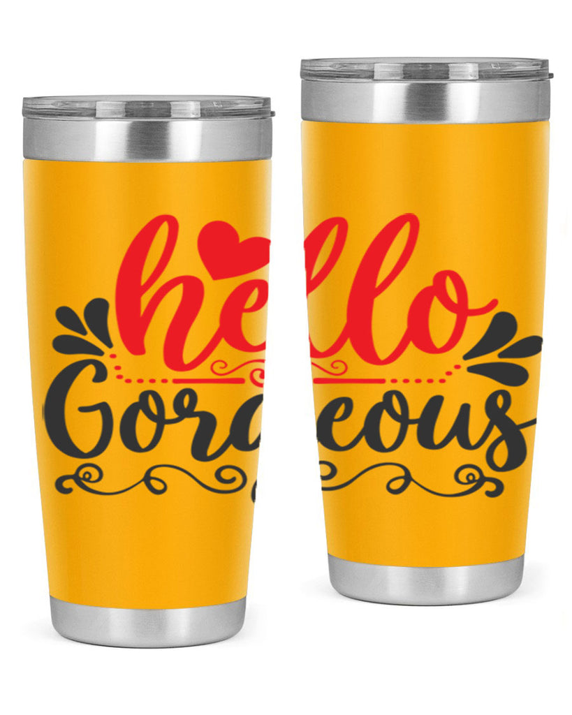 hello gorgeous Style 155#- make up- Tumbler