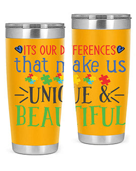its our differences that make us unique beautiful Style 27#- autism- Tumbler