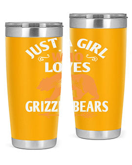 just a girl who loves Grizzly Bears 20#- Bears- Tumbler