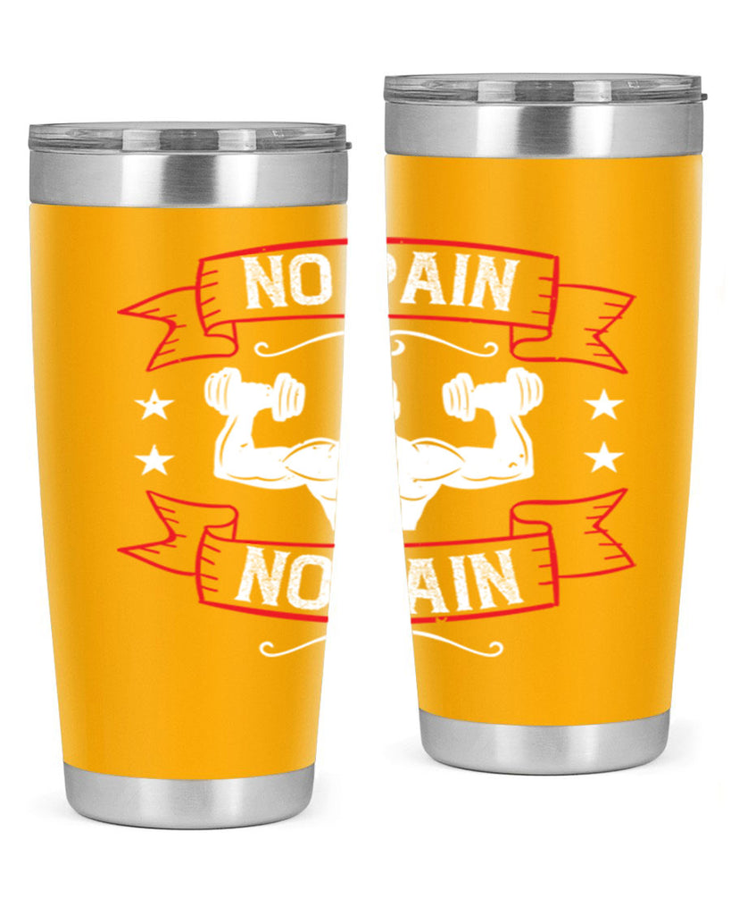 no pain no gain 82#- gym- Tumbler