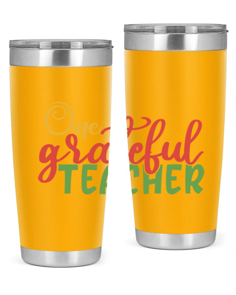 one grateful teacher Style 168#- teacher- tumbler