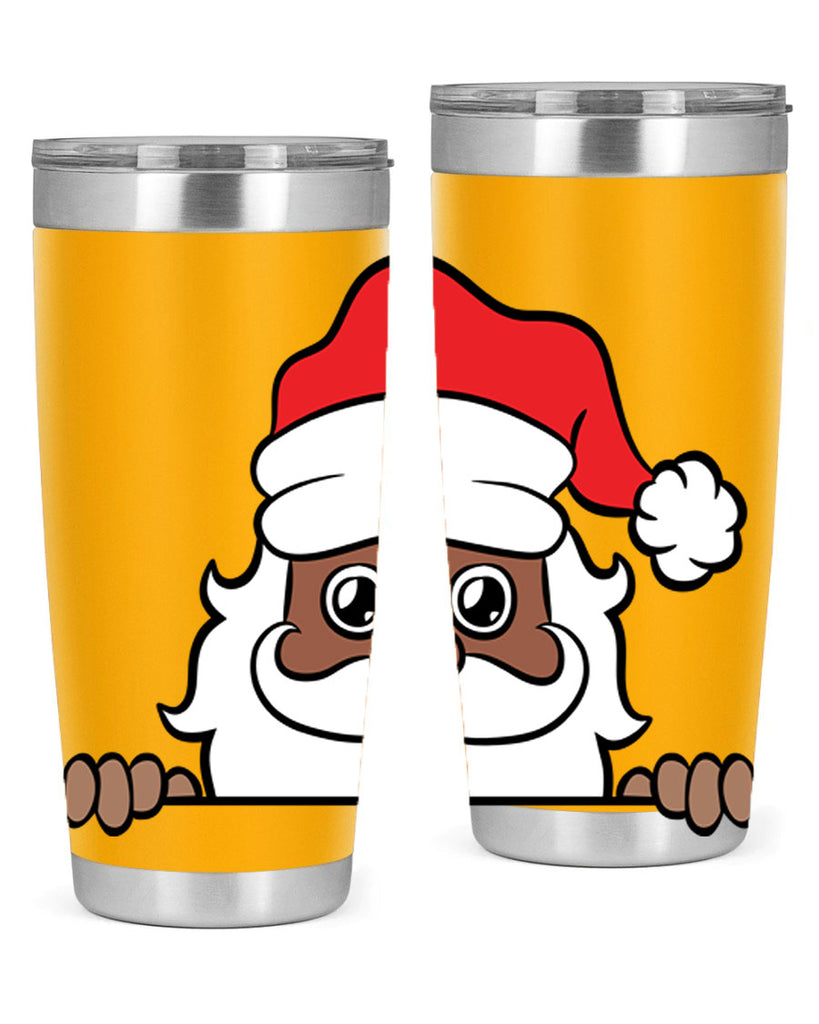 peekaboo black santa 19#- black men - boys- tumbler