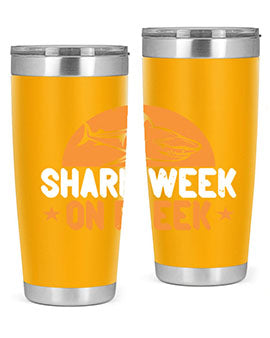 shark week on fleek Style 42#- shark  fish- Tumbler