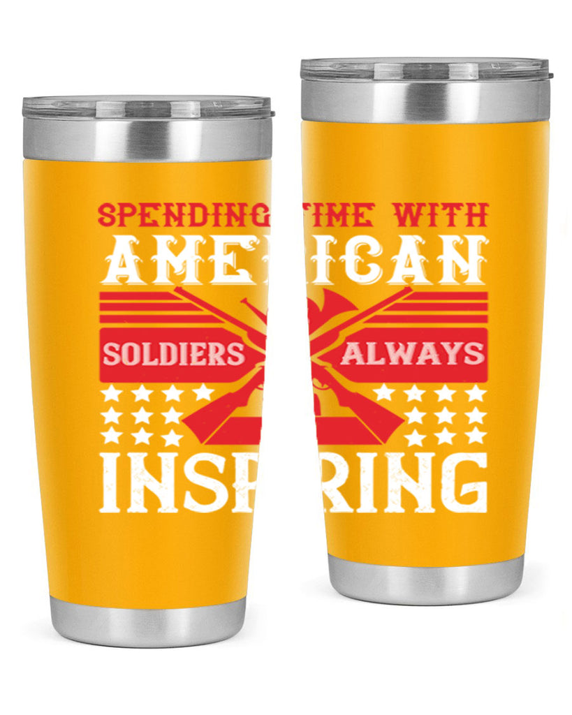 spending time with america’s soldiers is always inspiring 30#- Veterns Day- Tumbler