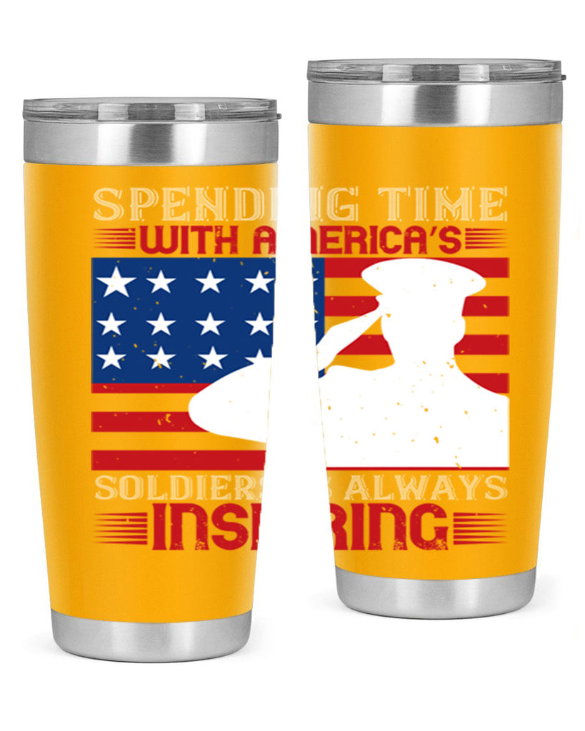 spending time with americas 90#- Veterns Day- Tumbler