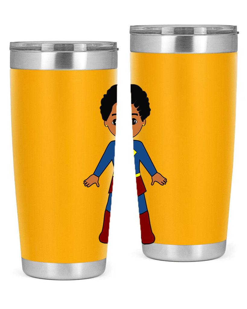 super kid 3#- black men - boys- tumbler