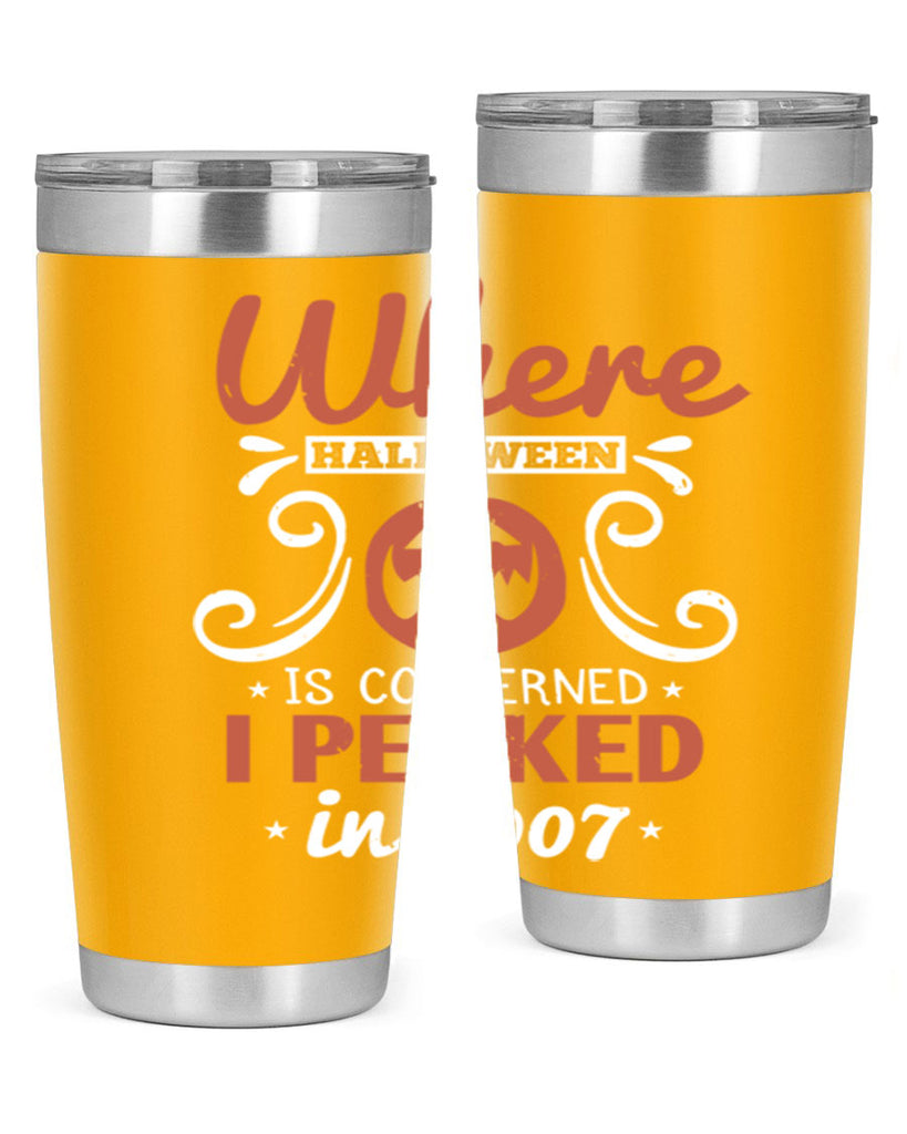 where halloween is 122#- halloween- Tumbler