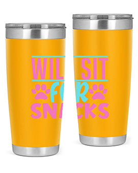 will sit for snacks Style 57#- dog- Tumbler