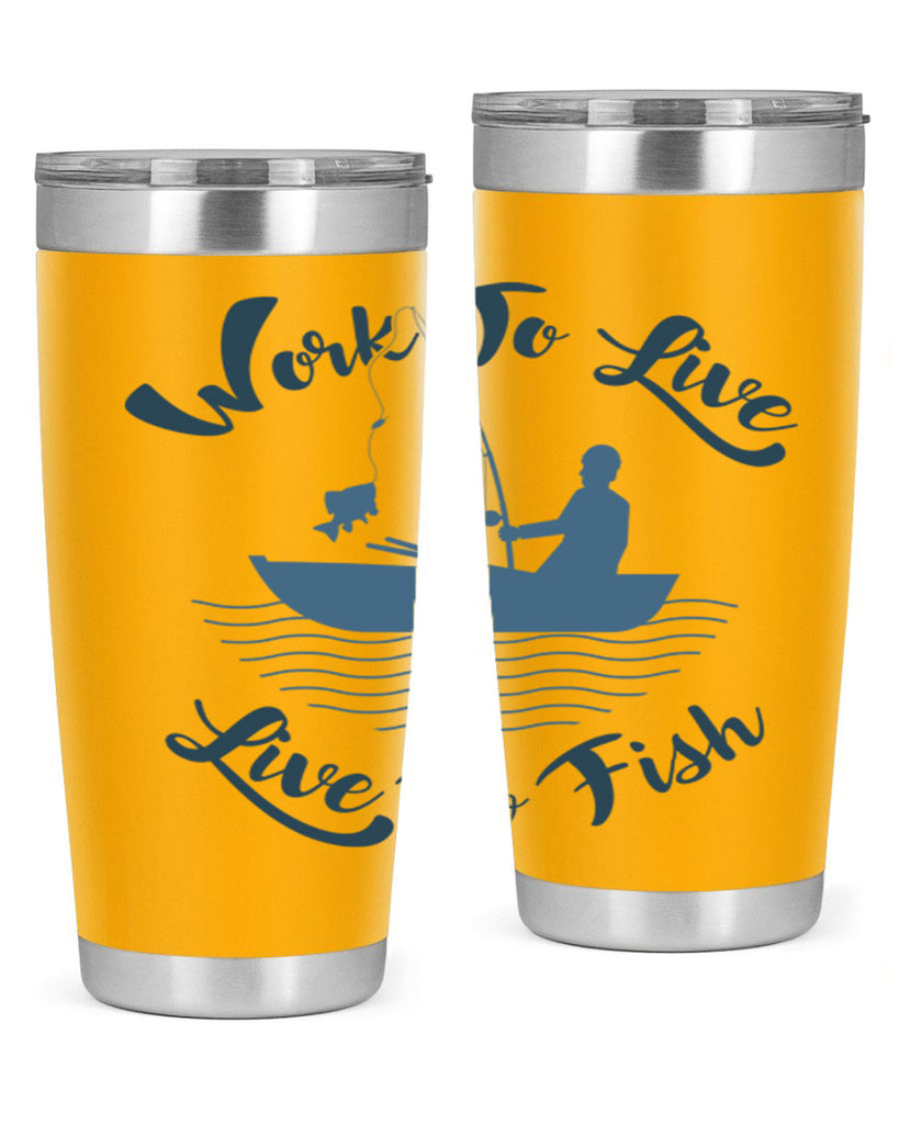 work to live 10#- fishing- Tumbler