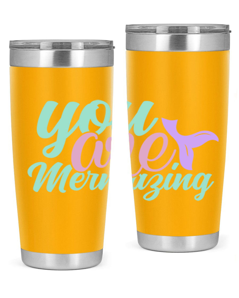 you are mermazing 9#- mermaid- Tumbler