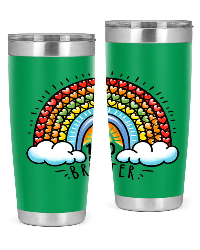 100 Days Brighter PNG 29#- 100 days of school- Tumbler