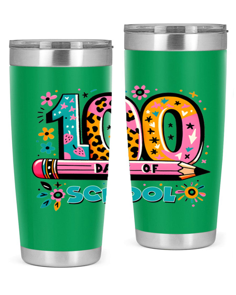 100 days of school lighting 32#- 100 days of school- Tumbler
