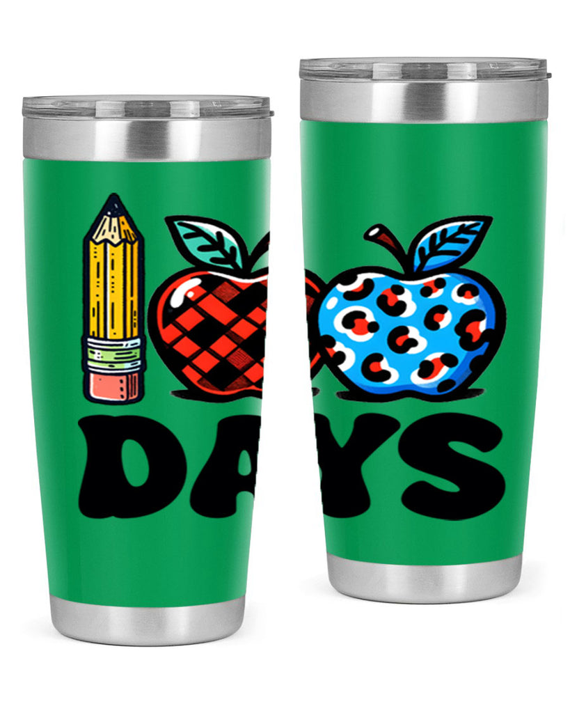 100th day of school Apple 38#- 100 days of school- Tumbler