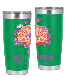 AlzheimerS Awareness Brain 12#- alzheimers- Tumbler