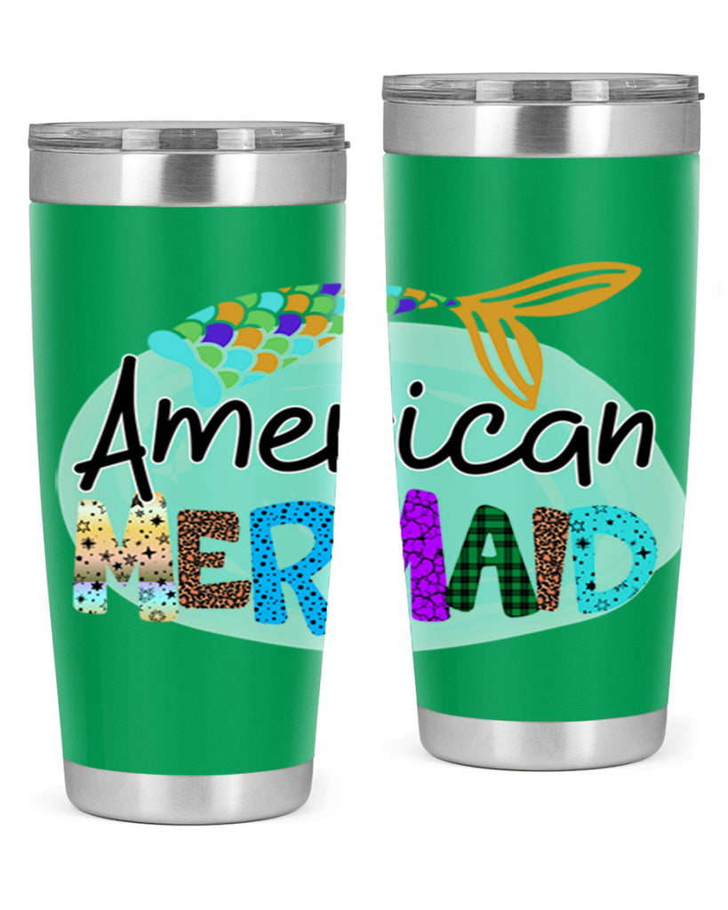 American Mermaid 14#- mermaid- Tumbler