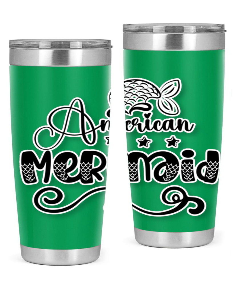 American Mermaid 15#- mermaid- Tumbler