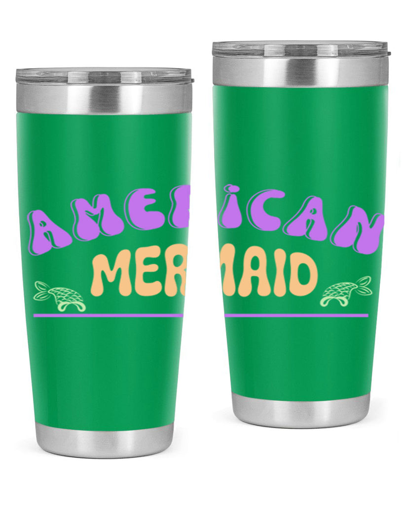 American Mermaid 16#- mermaid- Tumbler