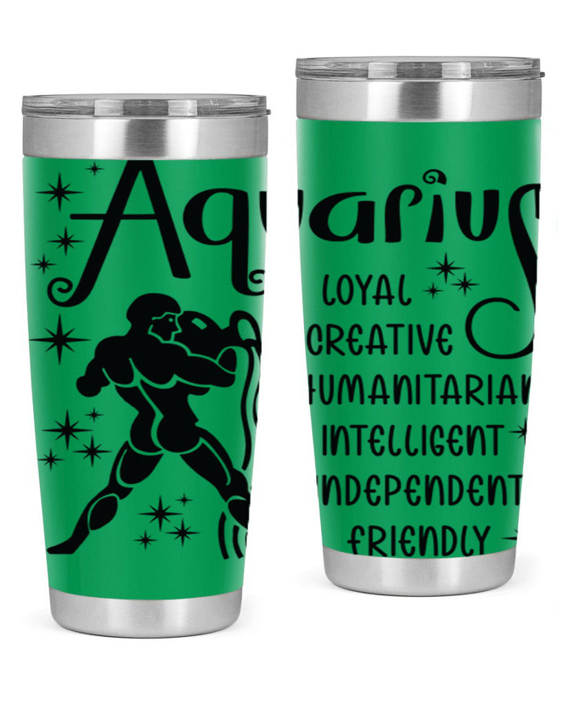 Aquarius 64#- zodiac- Tumbler