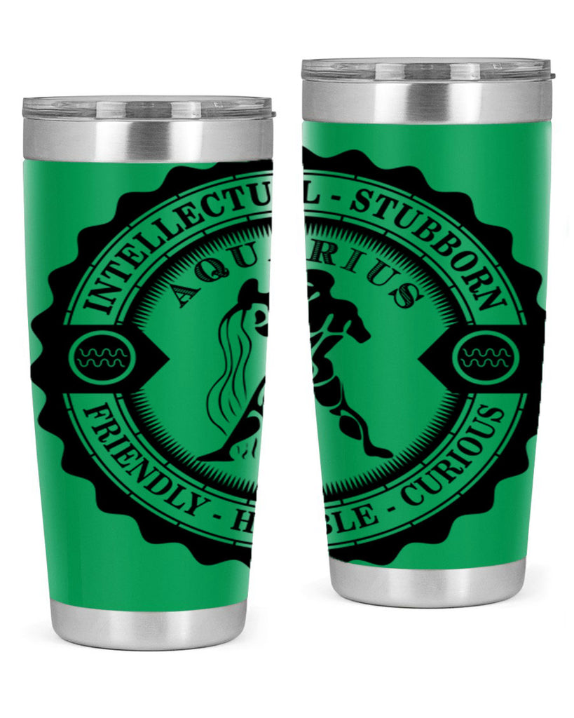 Aquarius balck 44#- zodiac- Tumbler