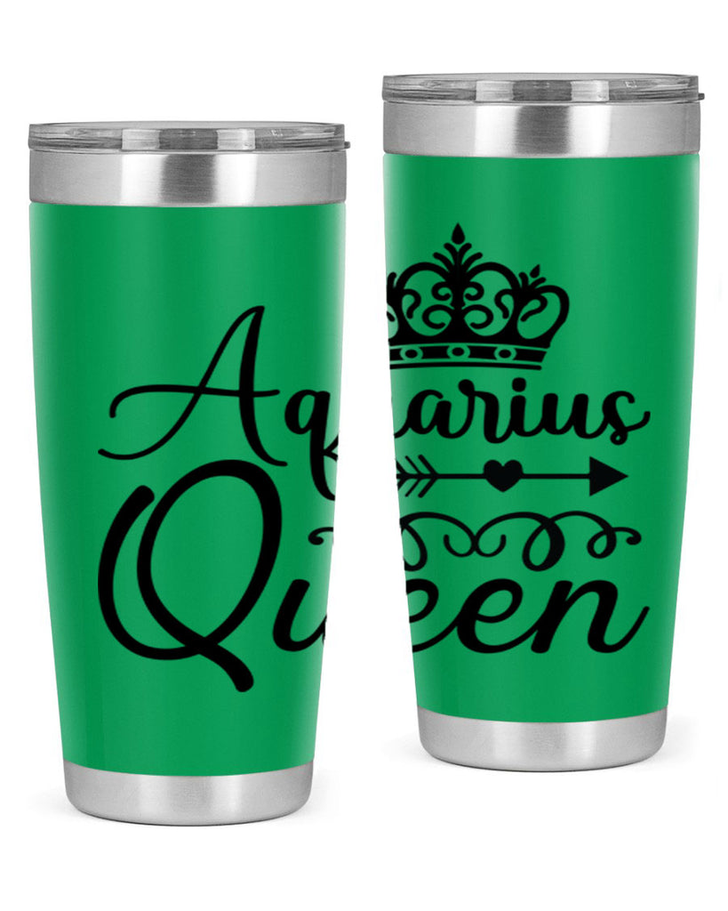 Aquarius queen 74#- zodiac- Tumbler