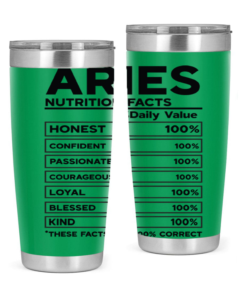 Aries Nutrition Facts 97#- zodiac- Tumbler