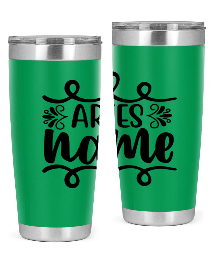 Ariesname 112#- zodiac- Tumbler