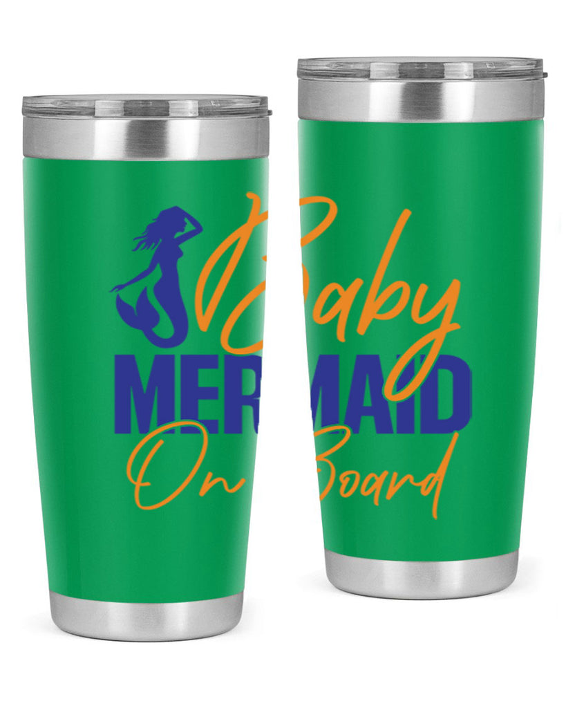 Baby Mermaid on Board 20#- mermaid- Tumbler