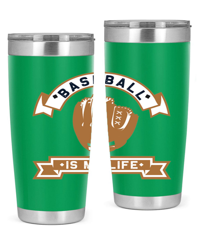 Baseball is 1445#- baseball- Tumbler