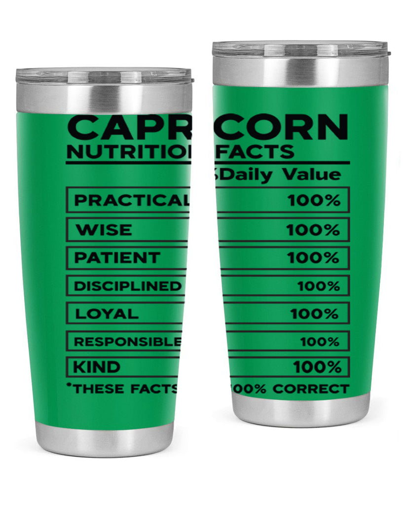 Capricorn Nutrition Facts 185#- zodiac- Tumbler