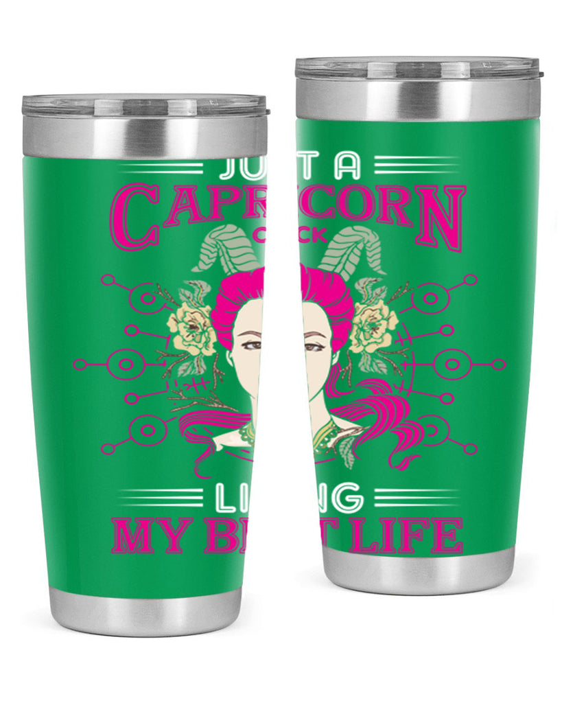 Capricorn chick 193#- zodiac- Tumbler