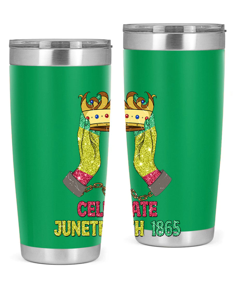 Celebrate Juneteenth 1865 Crown Designs 2#- Juneteenth- tumbler