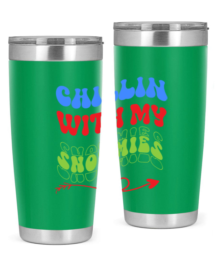Chillin with my snowmies 42#- winter- Tumbler