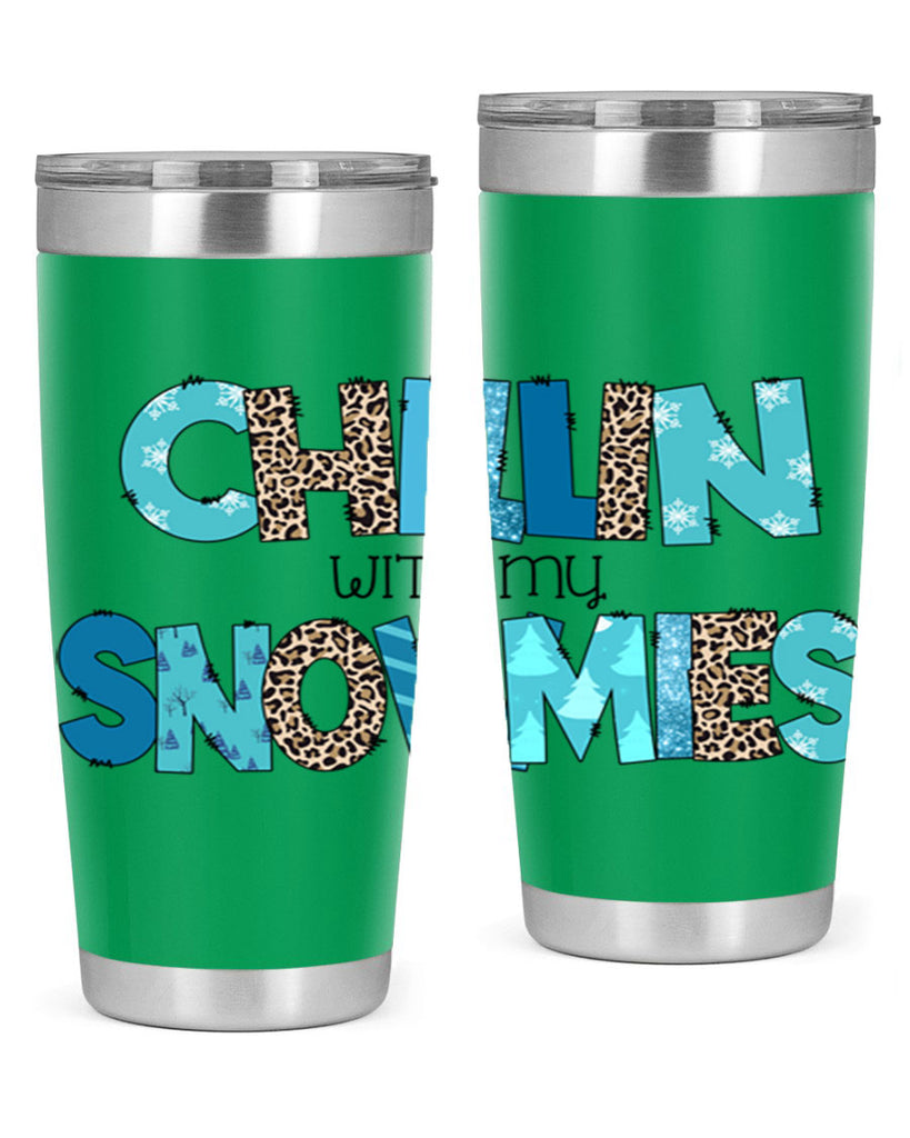 Chillin with my snowmies 43#- winter- Tumbler