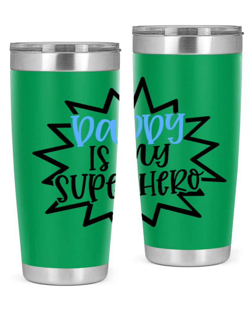 Daddy Is My Superhero Style 101#- baby- tumbler