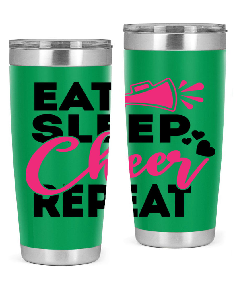 Eat Sleep Cheer Repeate 1315#- cheer- Tumbler