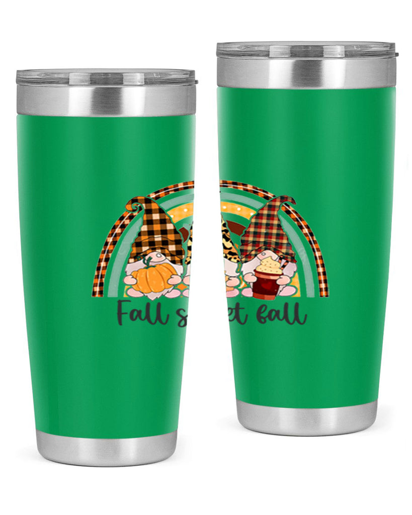 FallSweetFallGnomeRainbow 162#- fall- Tumbler
