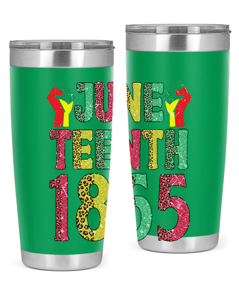 Fist Juneteenth Since 1865 Design Png 10#- Juneteenth- tumbler