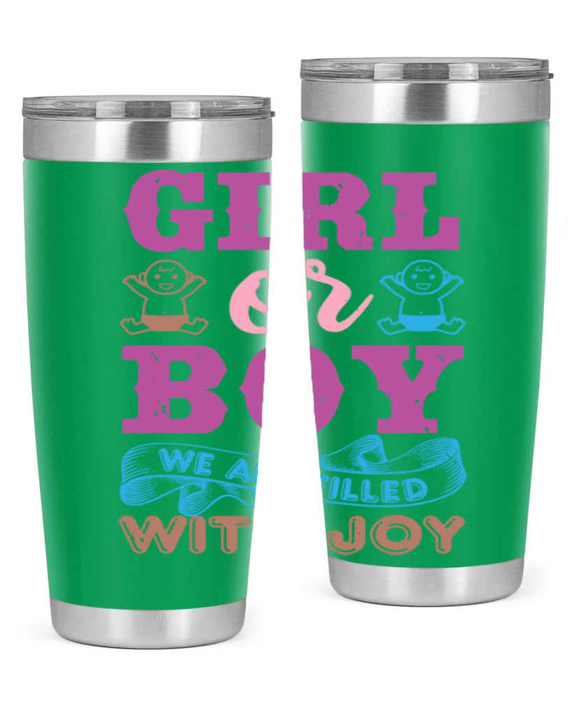 Girl or boy we are filled with joy Style 38#- baby shower- tumbler