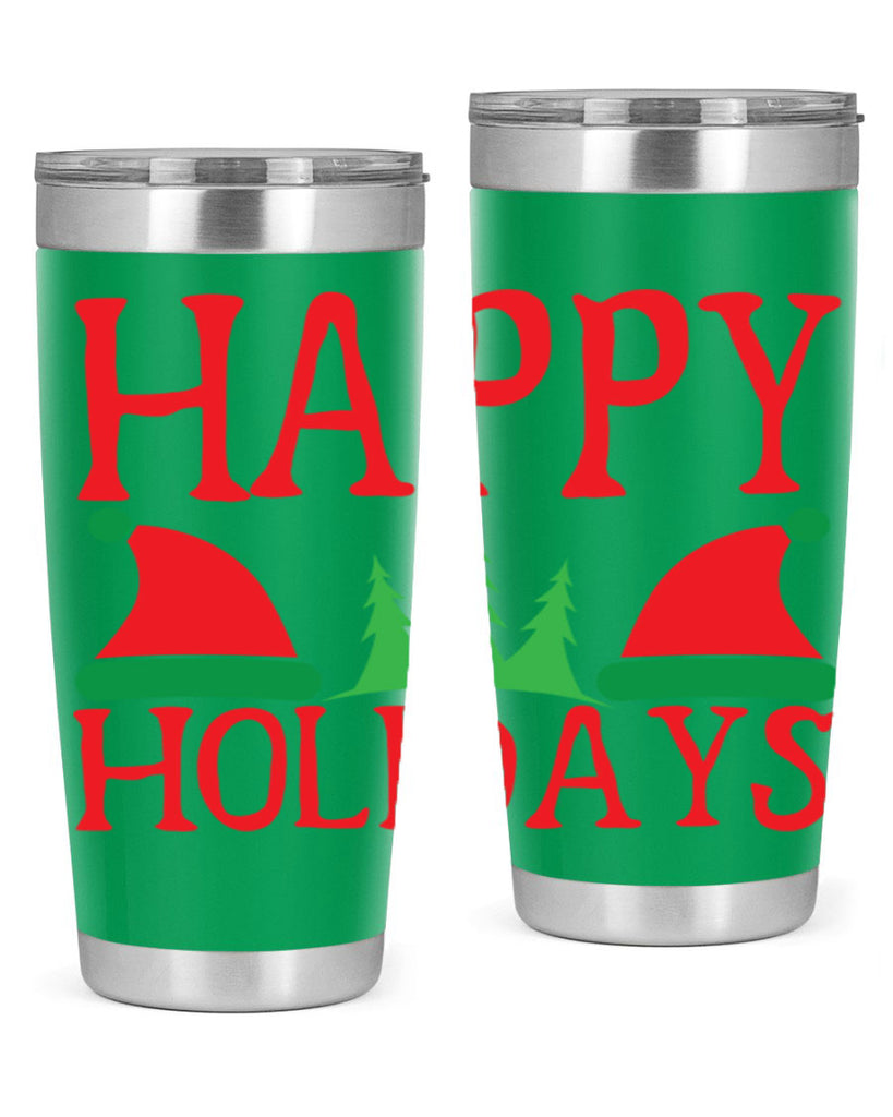 Happy Holidays 136#- winter- Tumbler