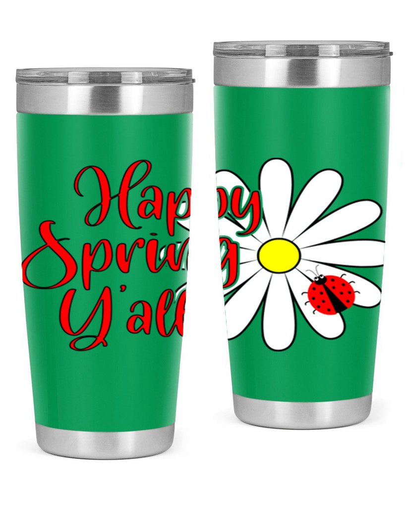 Happy Spring Y'all 161#- spring- Tumbler
