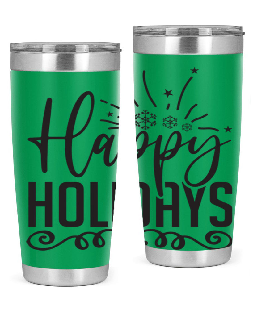 Happy holidays 137#- winter- Tumbler
