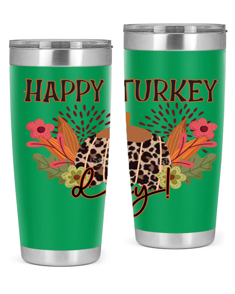 Happy turkey day 253#- fall- Tumbler