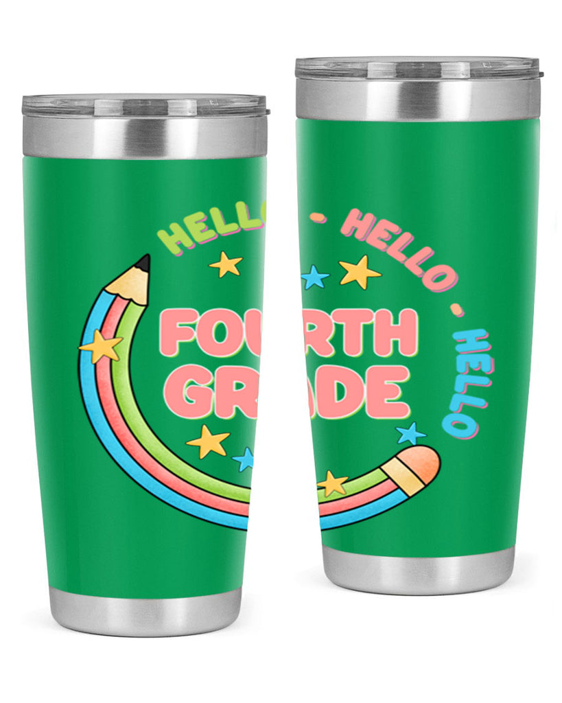 Hello 4th Grade Pencil 11#- 4th  grade- Tumbler